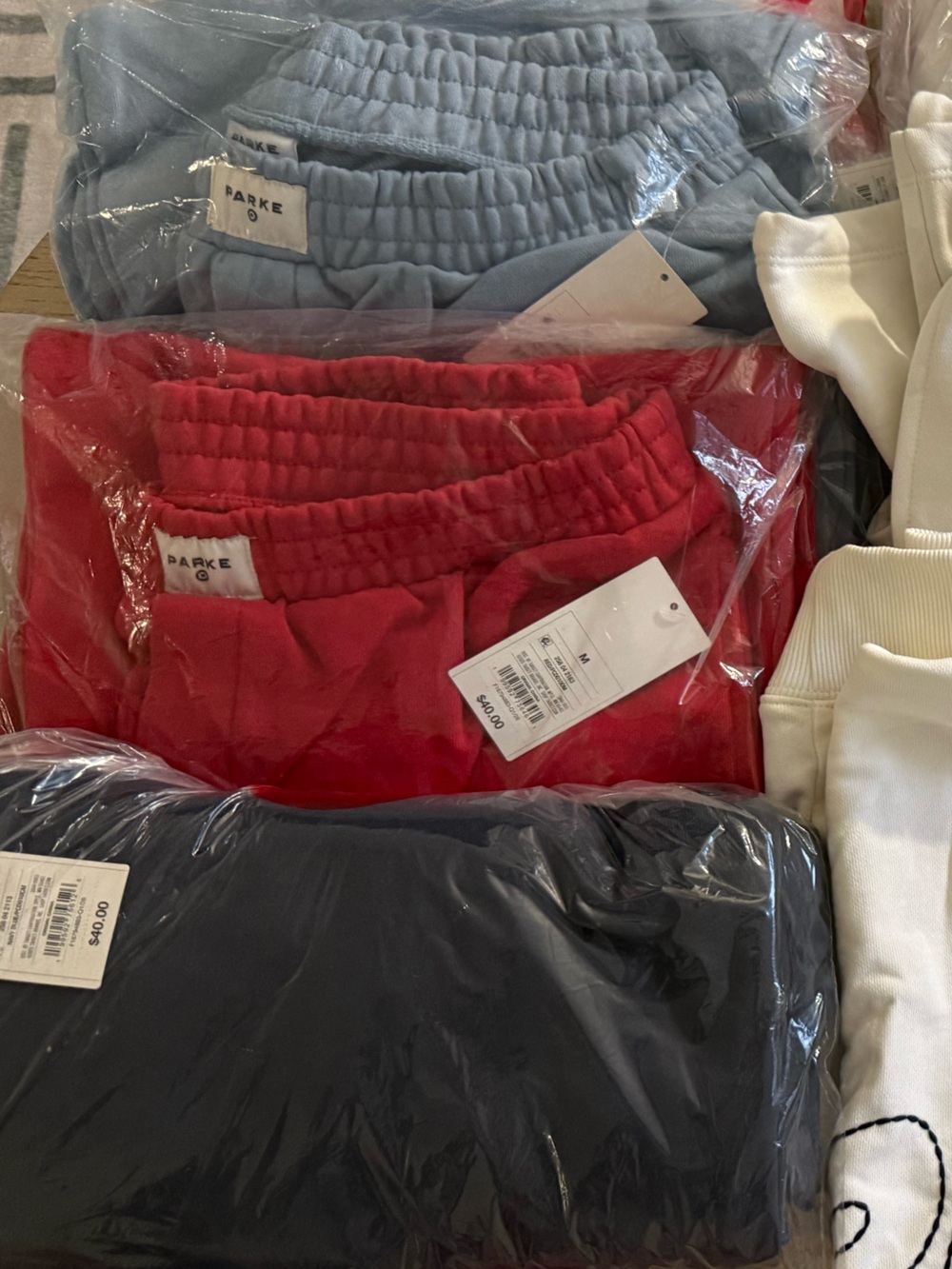 High-Rise Boxer Sweatpants - PARKE X TARGET Red M - Picture 4 of 5